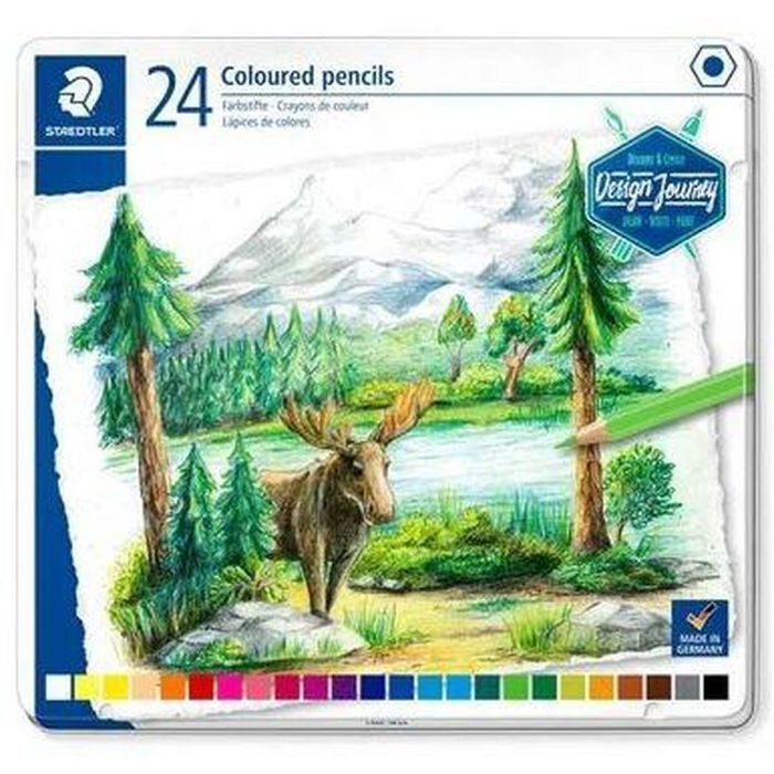 Staedtler Lápices De Colores Desing Journey 146C C-Surtidos Estuche Metal 24 Ud