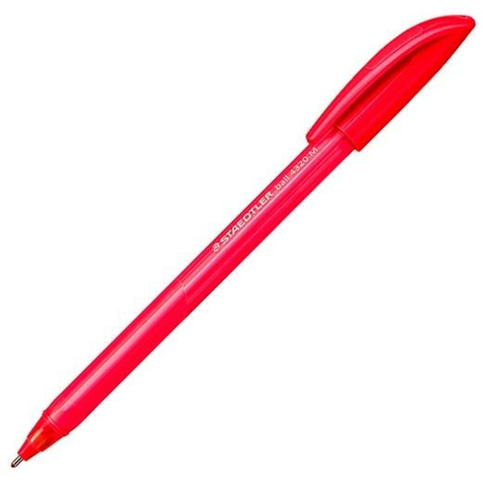 Set de Bolígrafos Staedtler Ball 4320 Rojo 1 mm (100 Unidades) 2