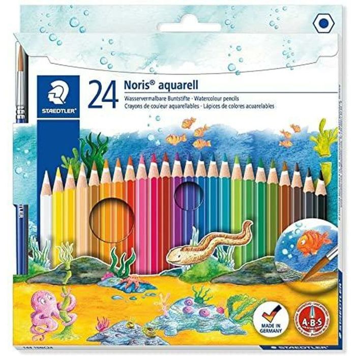 Lápices de Colores Acuarelables Staedtler Noris Aquarell Multicolor 24 Piezas