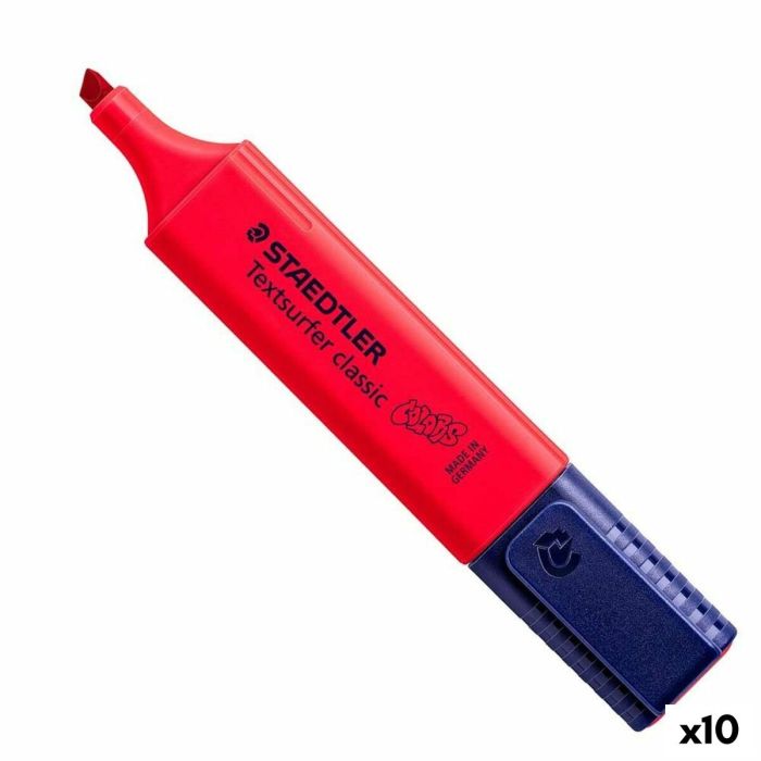 Marcador Fluorescente Staedtler Textsurfer Classic Rojo Intenso (10 Unidades)