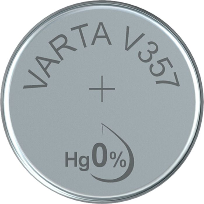 Micro pila de boton varta sr44 - v357 silver 1,55v (blister 1 unid.) ø11,6x5,4mmmicro pila de boton silver varta sr44 - v357 1,55v (blister 1 unid.) ø11,6x5,4mm (diámetro/alto)