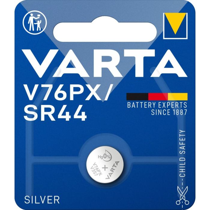 Micro pila de boton varta silver sr44 - v76px 1,55v (blister 1 unid.) ø11,6x5,4mm