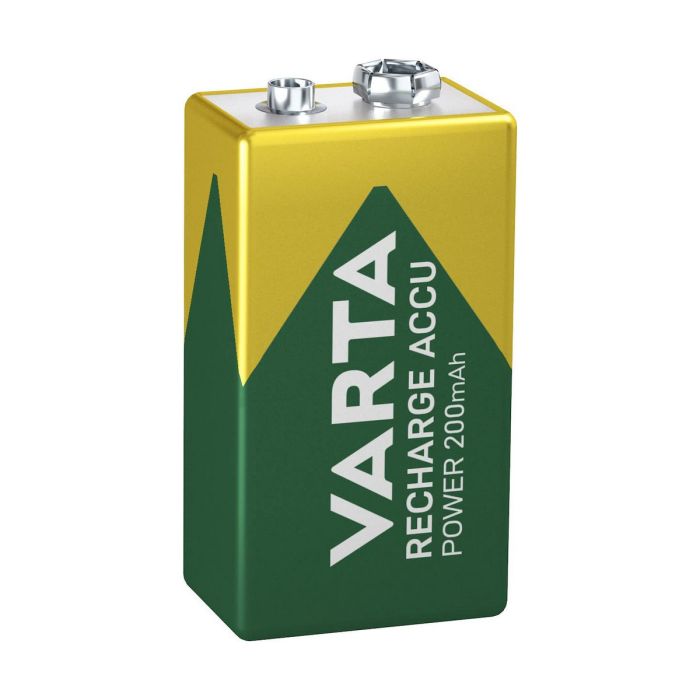 Pila varta recargable accu power 9v - 6lr61 200ma (blister 1 unid.) 26,5x17,5x48,5mm