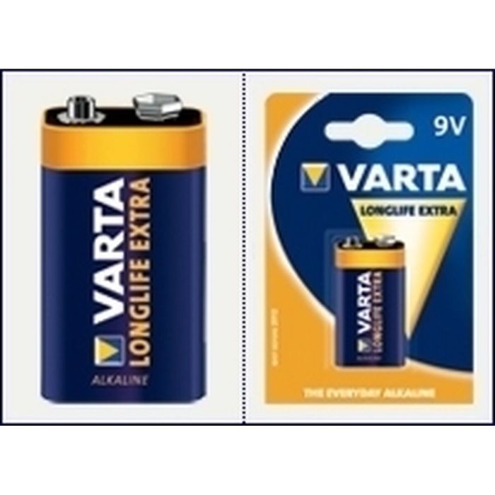 Pilas Varta Longlife Extra 9 V block Pilas Varta Longlife Extra 9 V block