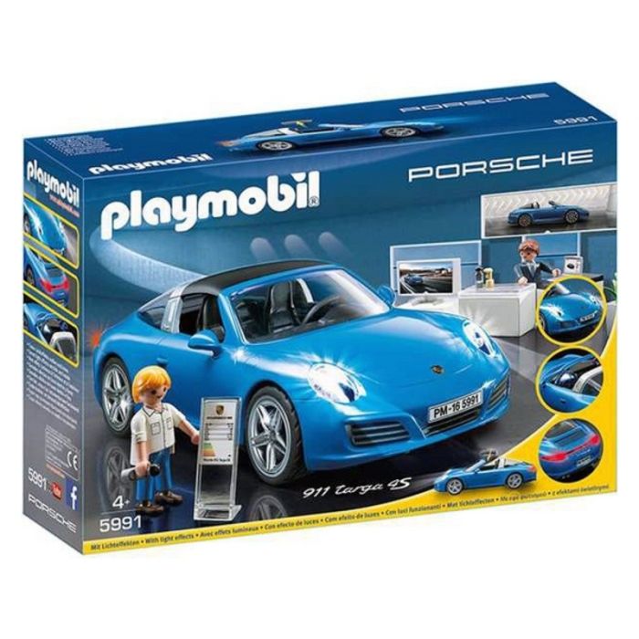 Coche Porsche 911 Targa 4s Playmobil 5991 Azul