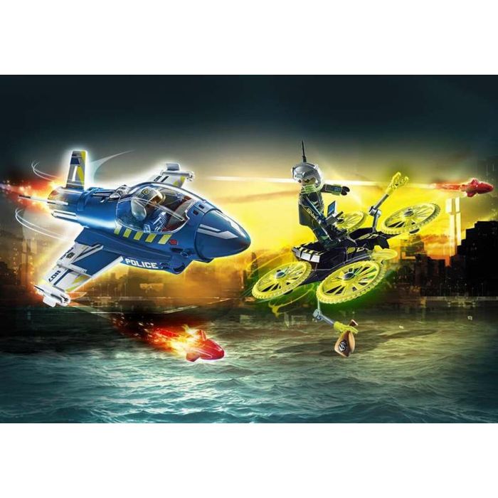 Playset Playmobil City Action Dron Avión Policía 70780 (44 pcs) 1