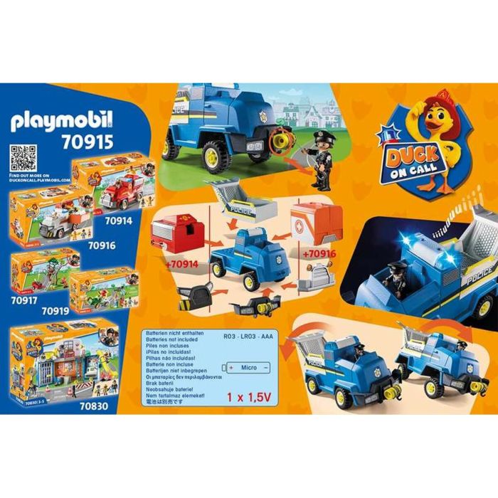 Playset Playmobil Duck on Call Police Emergency Vehicle 1