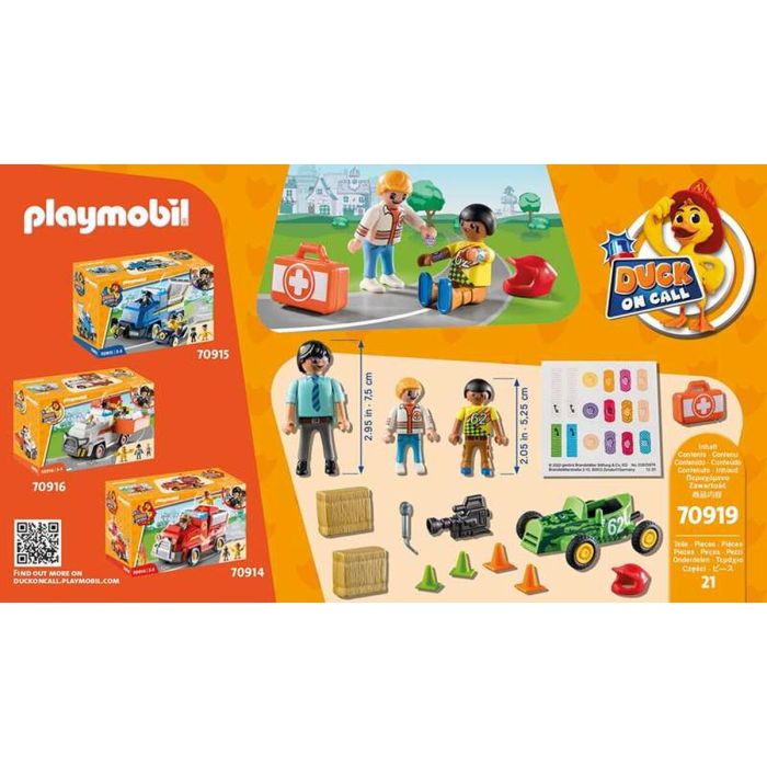 Playset Playmobil Duck on Call Action Ambulancia 70919 (21 pcs) 1
