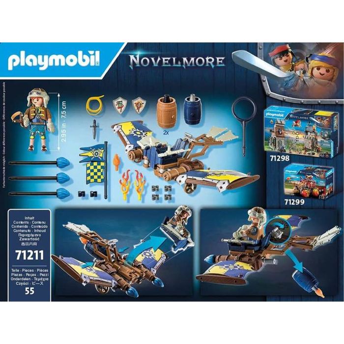 Playset de Vehículos Playmobil Novelmore 71211 55 Piezas 1