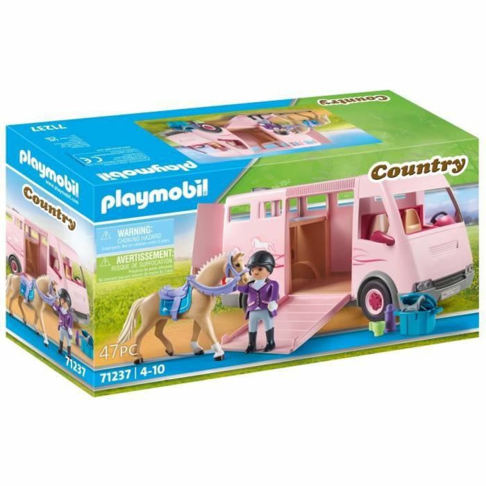 Playset de Vehículos Playmobil 71237 Caballo 47 Piezas Playset de Vehículos Playmobil 71237 Caballo 47 Piezas