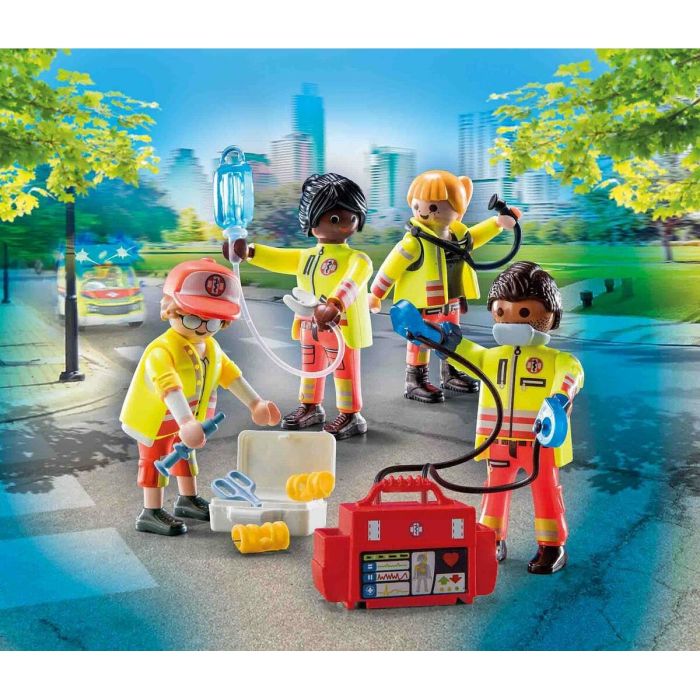 Playset Playmobil 71244 City Life Rescue Team 25 Piezas 1