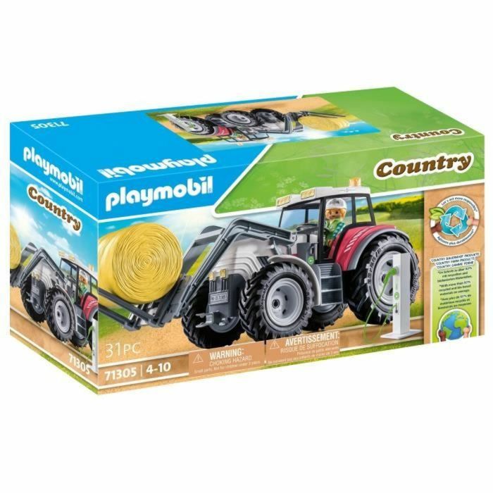 Playmobil tractor grande con accesorios