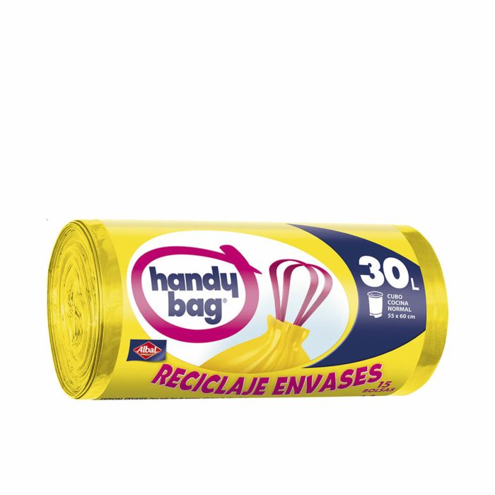 Albal Handy Bag Reciclada Amarilla Bolsa Basura 30 Litros