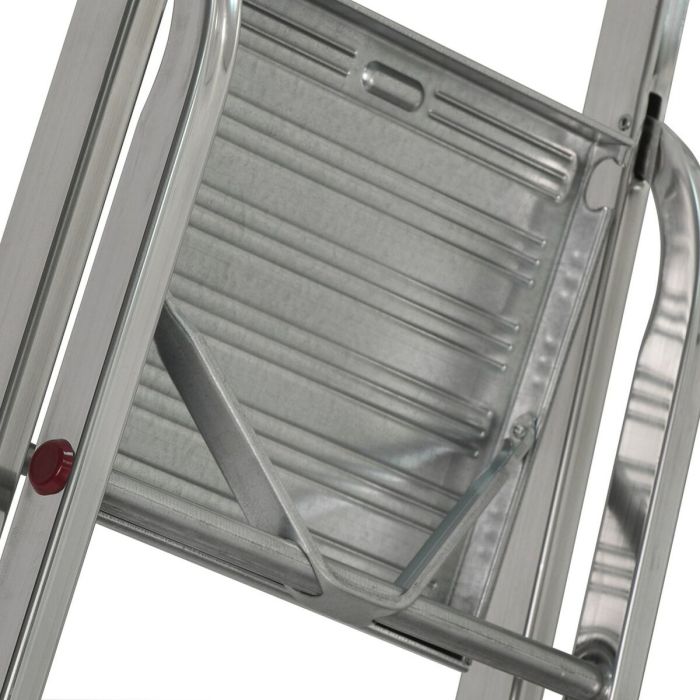 Escalera plegable de 3 peldaños EDM Gris Acero (47 x 71 x 105 cm