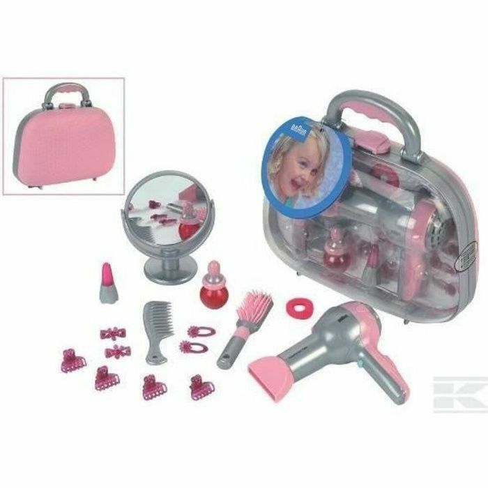 Set de Peluquería Infantil Klein Braun Rosa Gris 4