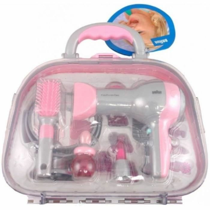 Set de Peluquería Infantil Klein Braun Rosa Gris 2