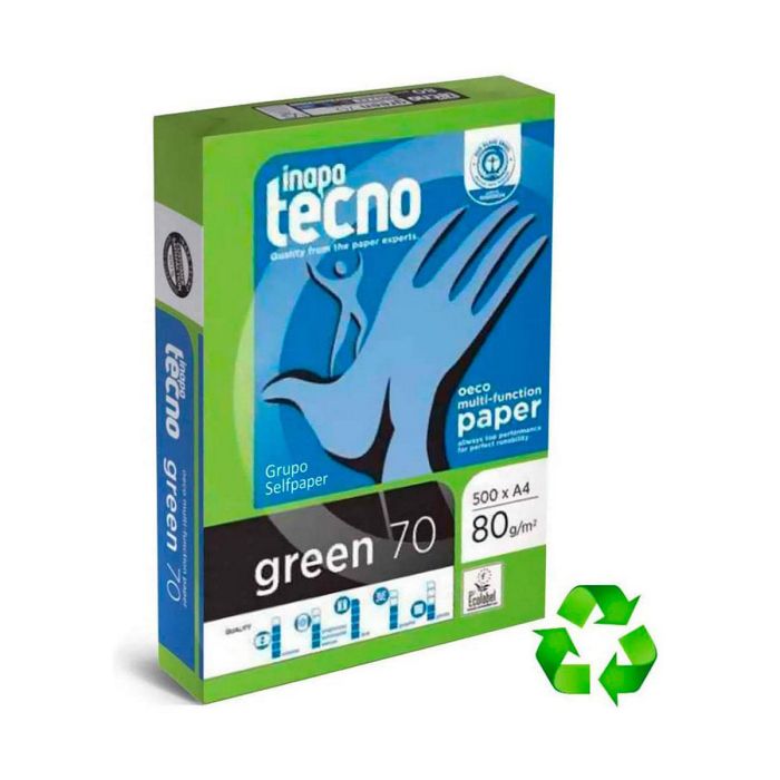 Papel para Imprimir Engel green 70 500 Hojas Blanco Verde A4