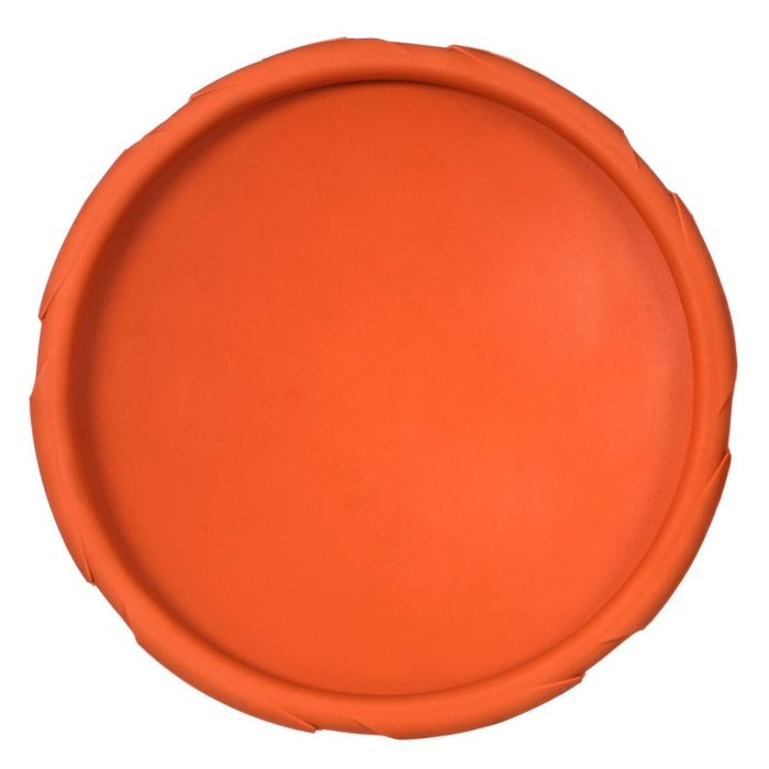 Frisbee Trixie Azul Naranja Goma Caucho 6