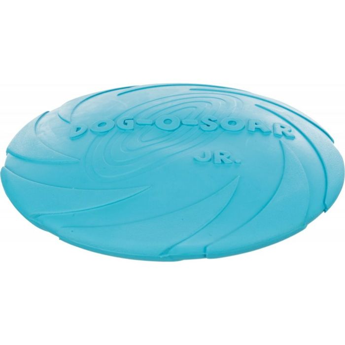 Frisbee Trixie Azul Naranja Goma Caucho 3