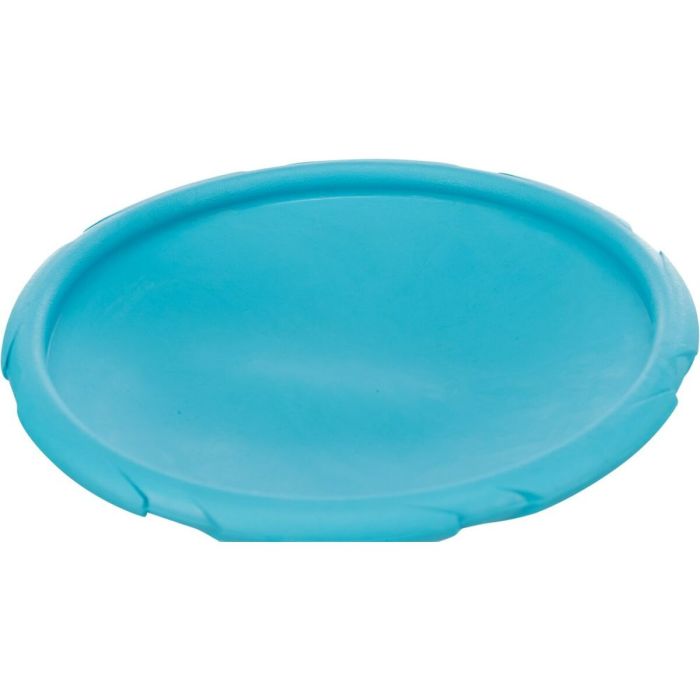 Frisbee Trixie Azul Naranja Goma Caucho 2