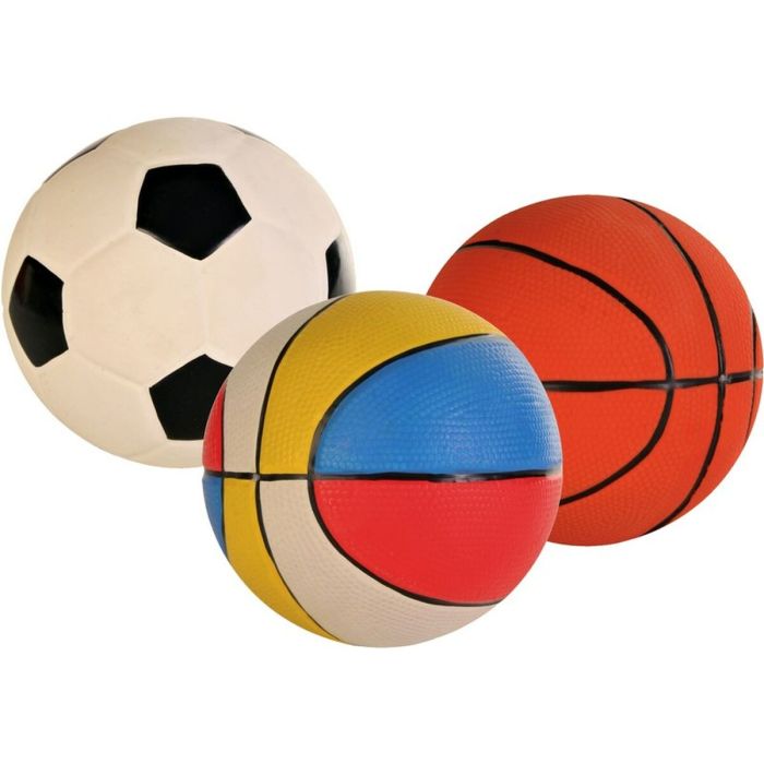 Juguete para perros Trixie Football Látex Multicolor Interior/Exterior 1