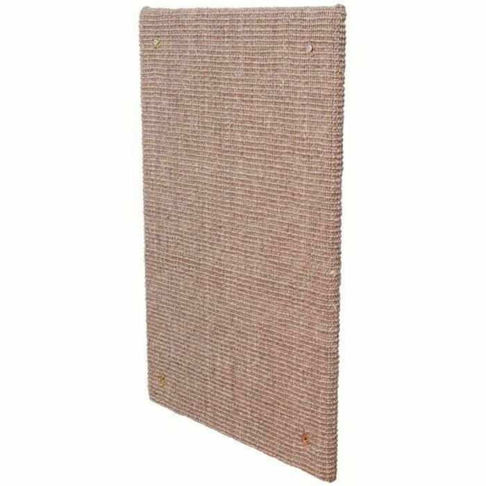 TRIXIE Poste Rascador XXL - Tapete de sisal / hierba gatera - 50 x 70 cm - Gris pardo - Para gatos