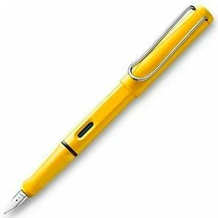 Lamy Pluma Estilográfica Safari 018M Punta Media Tinta Azul Color Amarillo