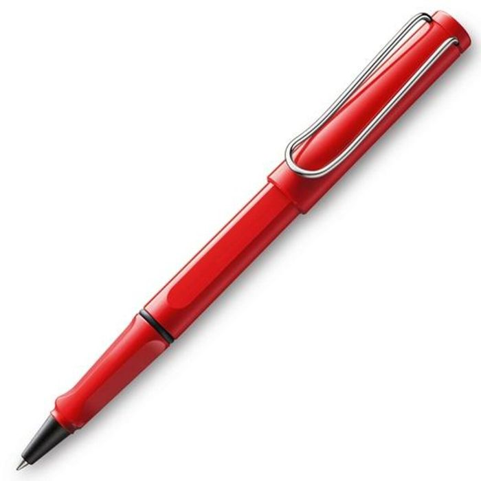 Lamy Roller Ball Safari Red 316M Punta M Tinta Azul Cuerpo Rojo Estuche 1 Ud