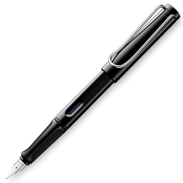 Lamy Pluma Estilográfica Safari 019M Tinta Azul Punta M Negro