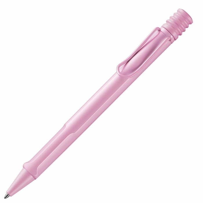 Lamy Bolígrafo Safari Plástico Asa Mango Ergonómico Cartucho Tinta Negro Punta M Rosa Claro