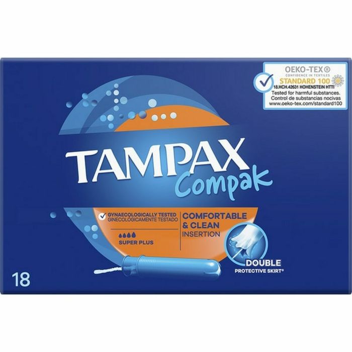Tampax Compak tampón super plus 18 u