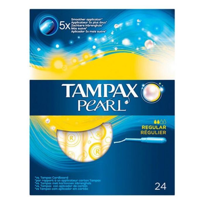 Pack de Tampones Pearl Regular Tampax Tampax Pearl (24 uds) 24 uds