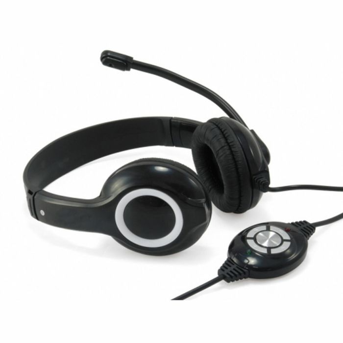 Conceptronic Auriculares Biaural Estereo Micrófono Flexible C- Cable Usb Negro