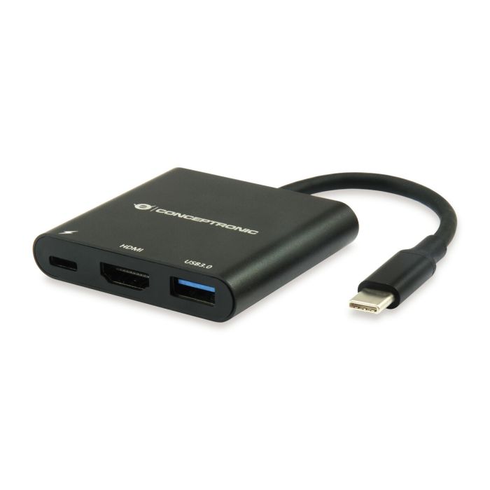 Hub USB Conceptronic DONN01B Negro