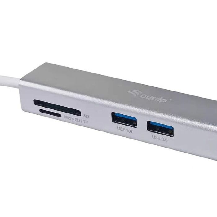 Hub USB Equip 133480 Gris 3