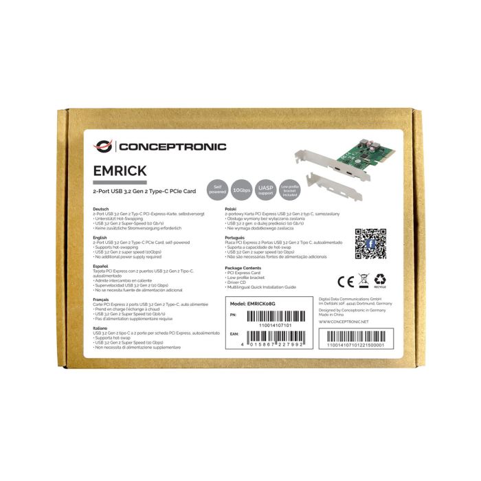 Tarjeta PCI Conceptronic EMRICK08G 1