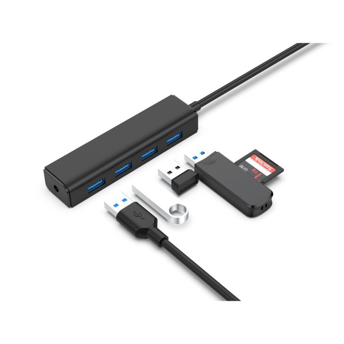Hub USB Conceptronic C4PUSB3 Negro 1