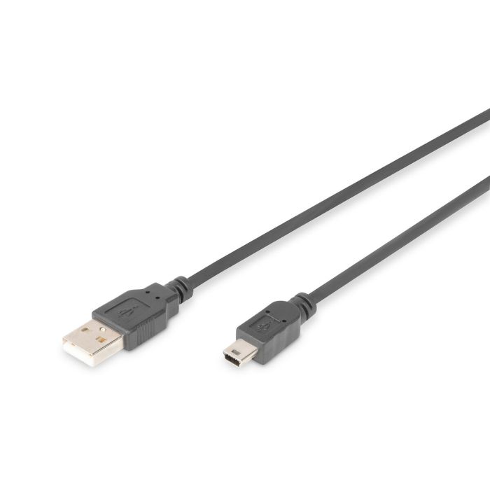 Digitus USB 2.0 connection cable, type A - mini B (5pin) M/M, 3.0m, USB 2.0 conform, bl Digitus USB 2.0 connection cable, type A - mini B (5pin) M/M, 3.0m, USB 2.0 conform, bl