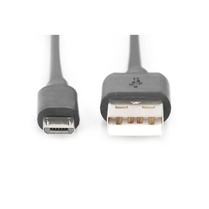 Cable USB a micro USB Digitus by Assmann AK-300110-010-S Negro 1 m 1