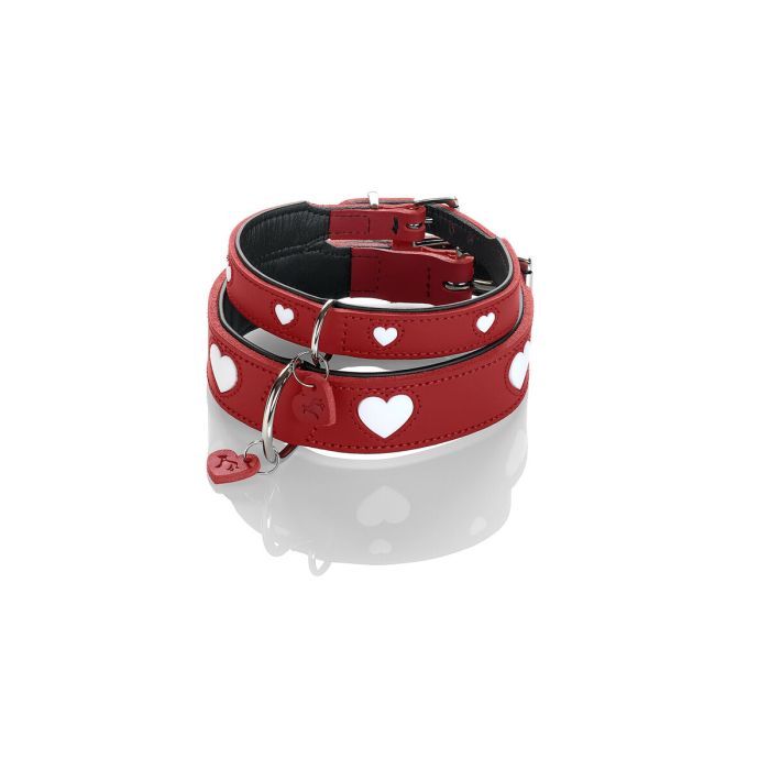 Collar para Perro Hunter Love XS/S 30-34 cm Rojo/Blanco 2