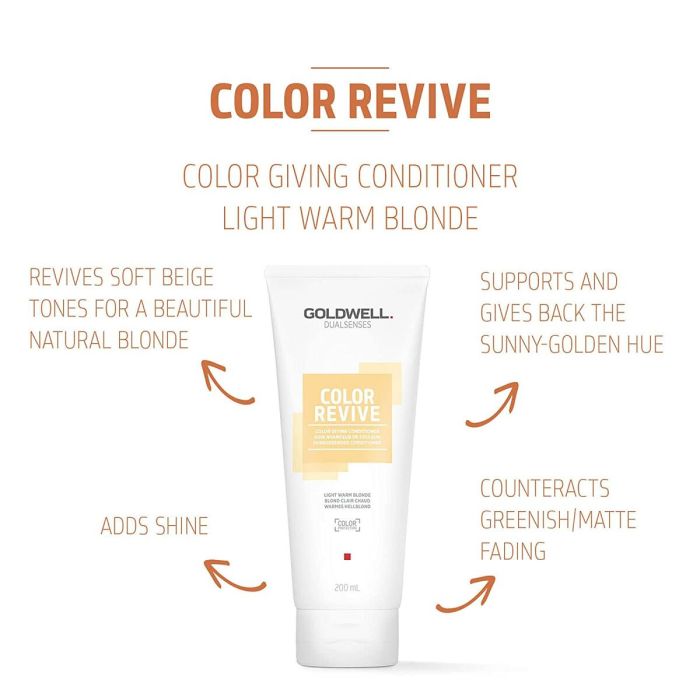 Acondicionador Reforzador de Color Goldwell Color Revive Light warm blonde 200 ml 1