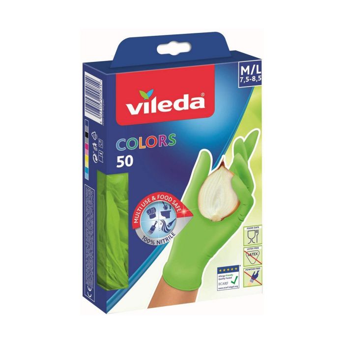 Guante colors talla m/l 50 unid. 162534 vileda Guante colors talla m/l 50 unid. 162534 vileda