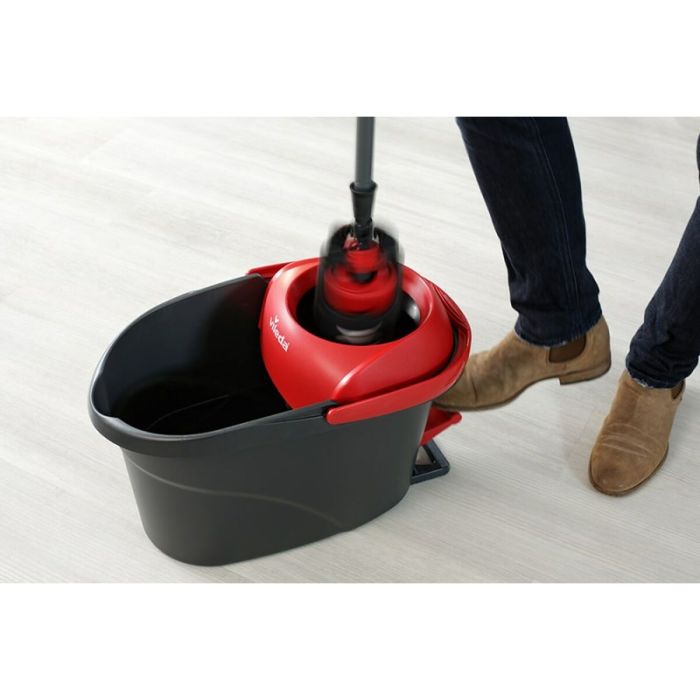 Mopa Fregona con Cubo Vileda Ultramat Turbo XL Negro Rojo Microfibra 1 Mopa Fregona con Cubo Vileda Ultramat Turbo XL Negro Rojo Microfibra 1