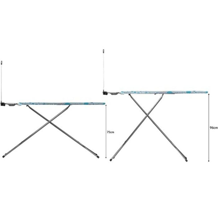 Tabla de Planchar Vileda Star Plus Negro Estampado Espuma Algodón Acero Inoxidable 120 x 38 cm