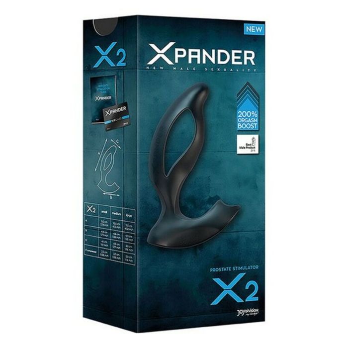 Masajeador de Próstata Xpander X2 Joydivision (11,5 cm) Negro 1