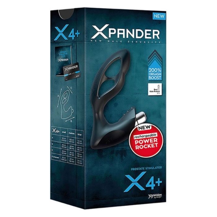 Masajeador de Próstata Xpander X4 Joydivision X 4+ (9,5 cm) Negro 1