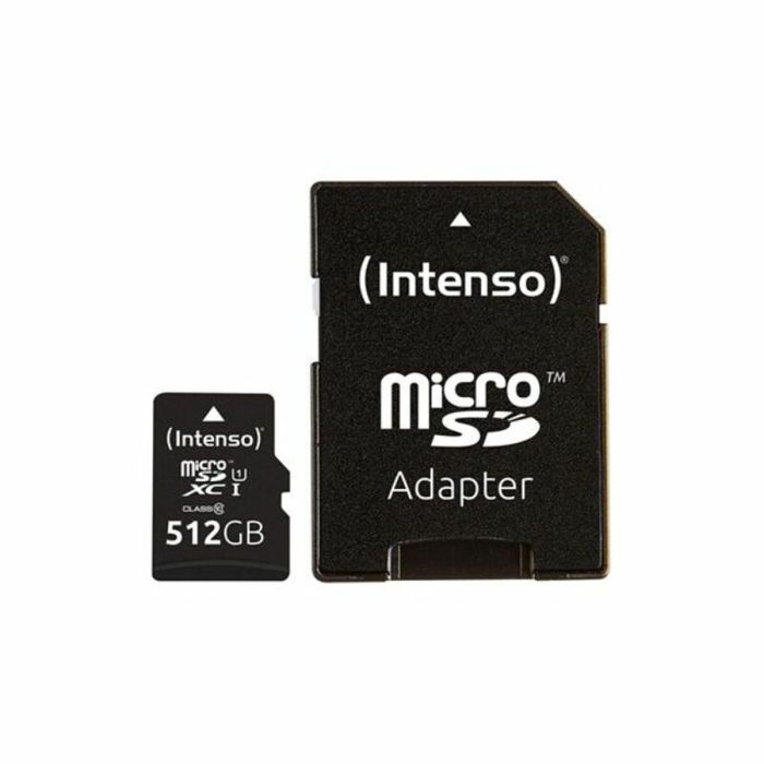 Tarjeta de Memoria Micro SD con Adaptador INTENSO 3423493 512 GB 45 MB/s 1