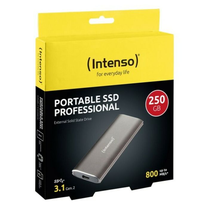 Disco Duro Externo INTENSO 3825440 250 GB SSD USB 3.1 3