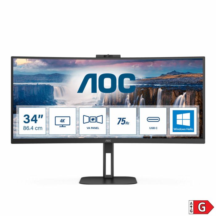 Monitor AOC CU34V5CW/BK 34" 100 Hz 60 Hz 1