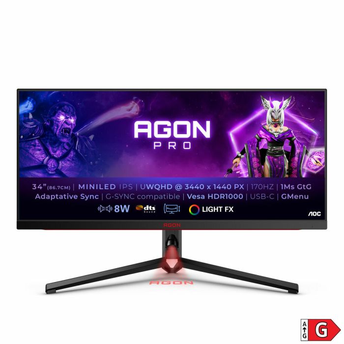 Monitor AOC AG344UXM UltraWide Quad HD 34" 170 Hz 1